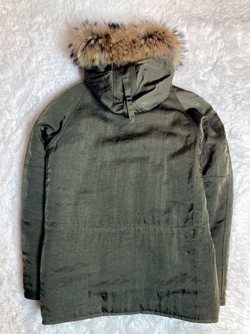 ￼wjk ダブルジェイケイ モッズコート N-3Bカーキ ファー L ny02
