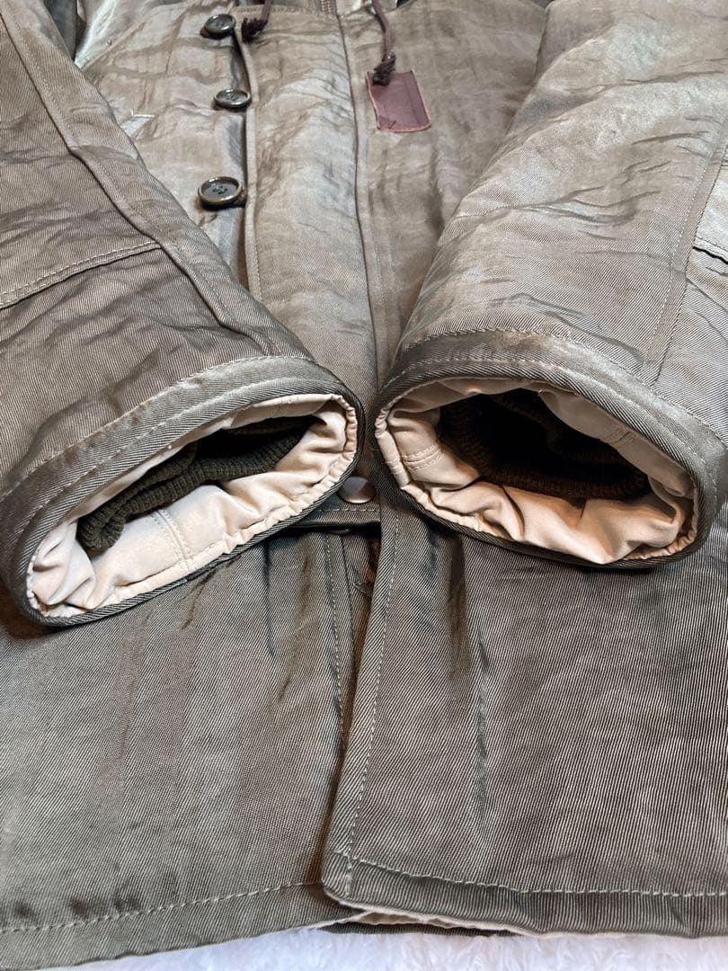 ￼wjk ダブルジェイケイ モッズコート N-3Bカーキ ファー L ny02