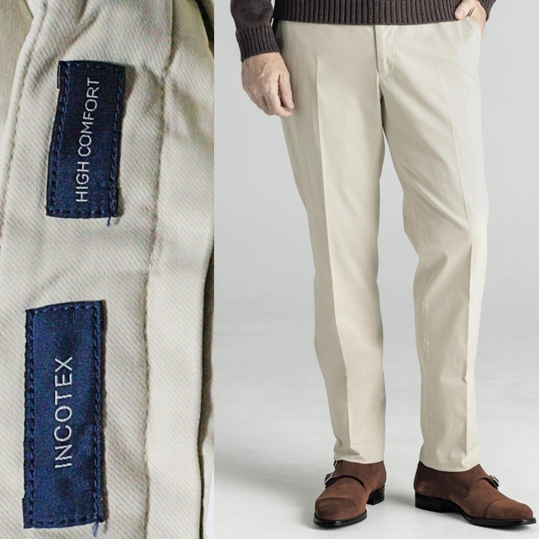 新品 インコテックス ハンガー付 49500円 イージースラックス L（W86