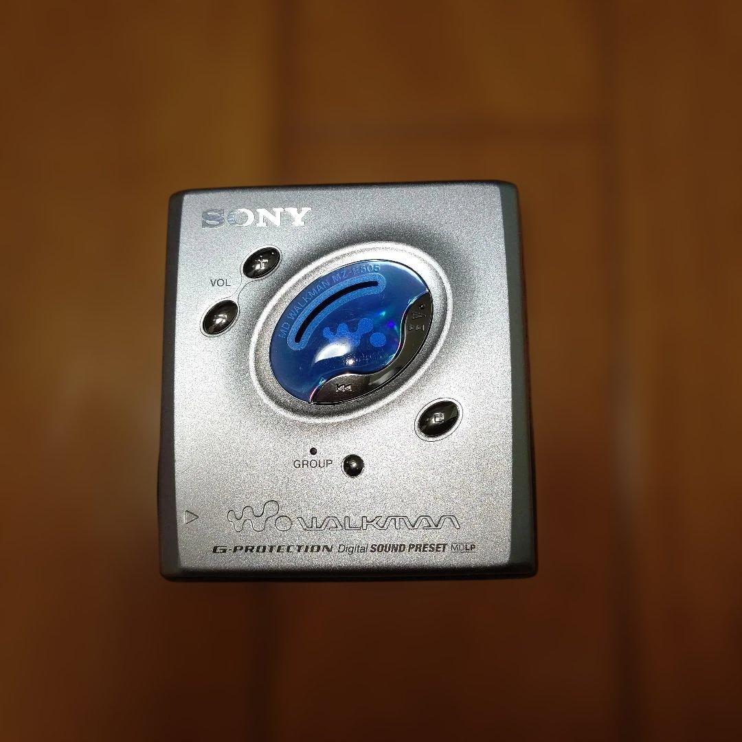 ほぼ完品 SONY ポータブルMDプレーヤー MZ-E505