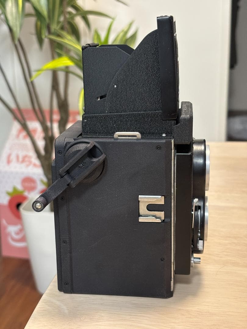 【レア改造】二眼レフ × チェキ　手回しインスタントカメラ　プロ仕様高品質チェキ