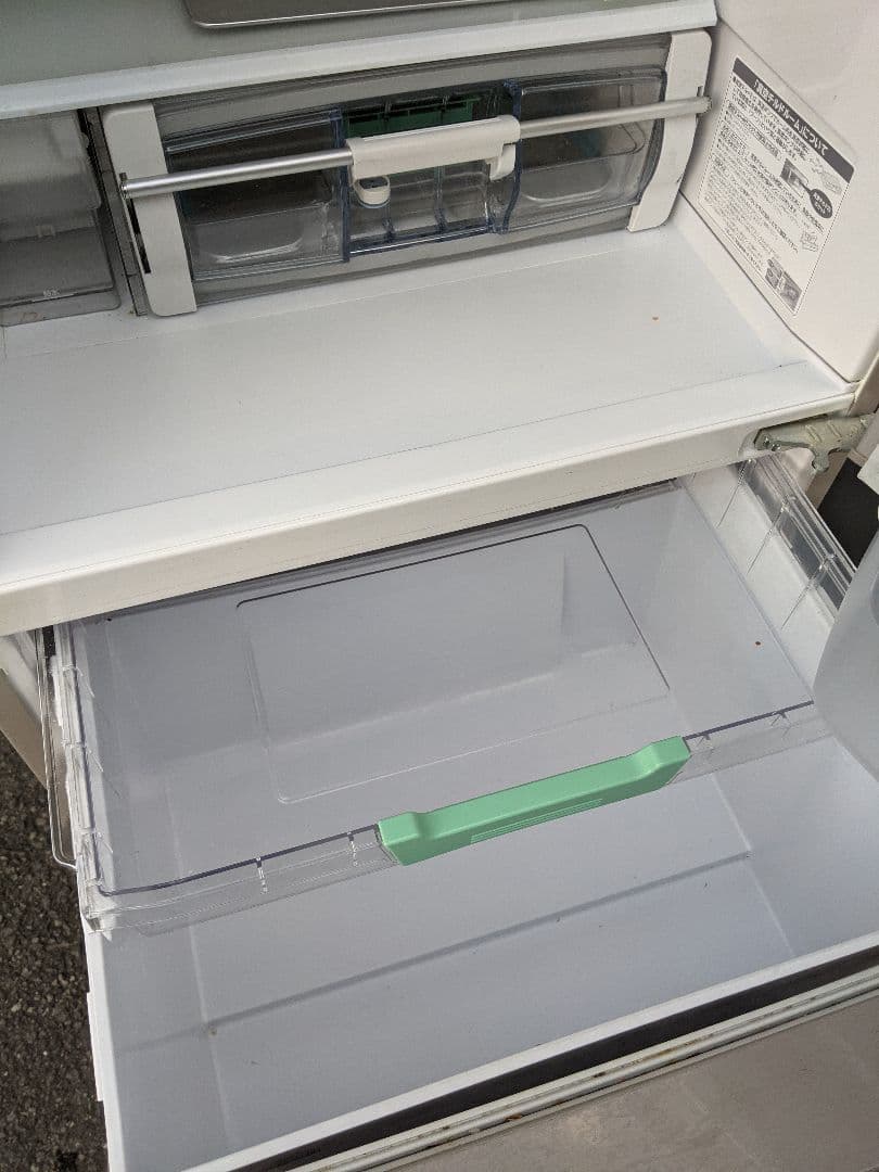 日立 3ドア冷蔵庫 真空チルド R-K380GV 2016年製