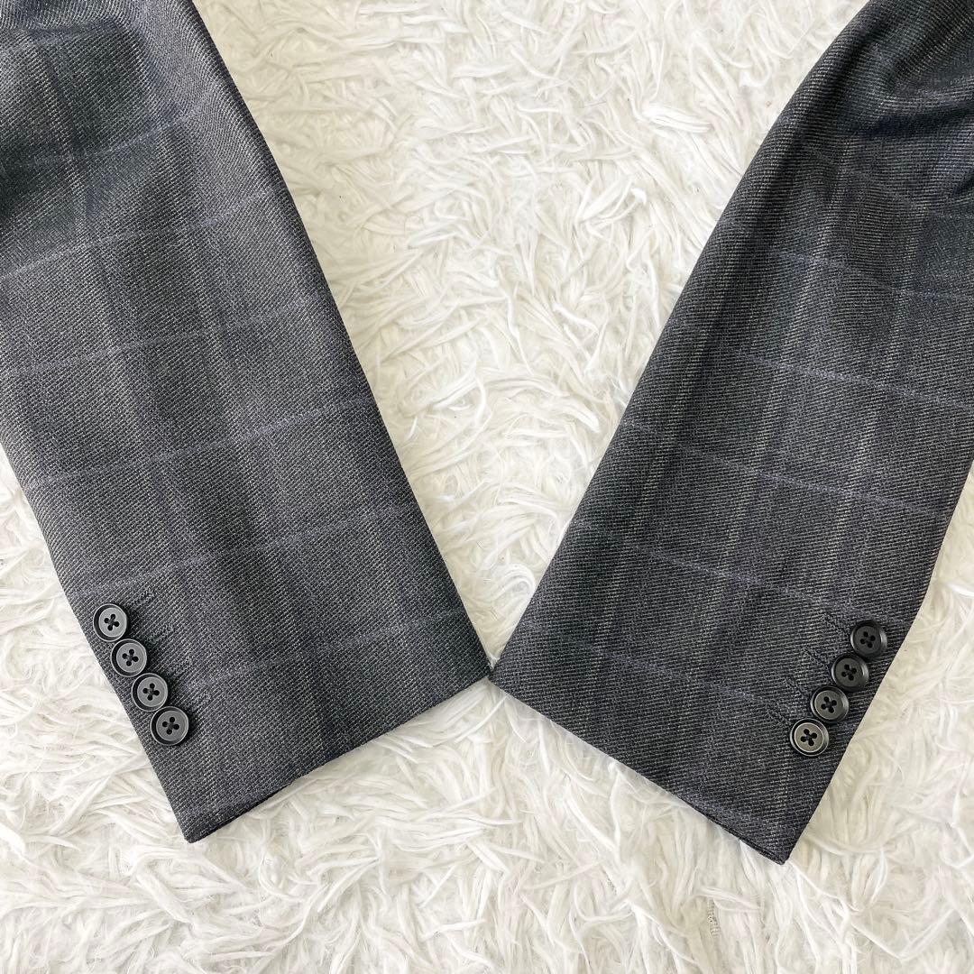3ピース✨ORIHICA オリヒカ セットアップスーツ グレー系 チェック A5