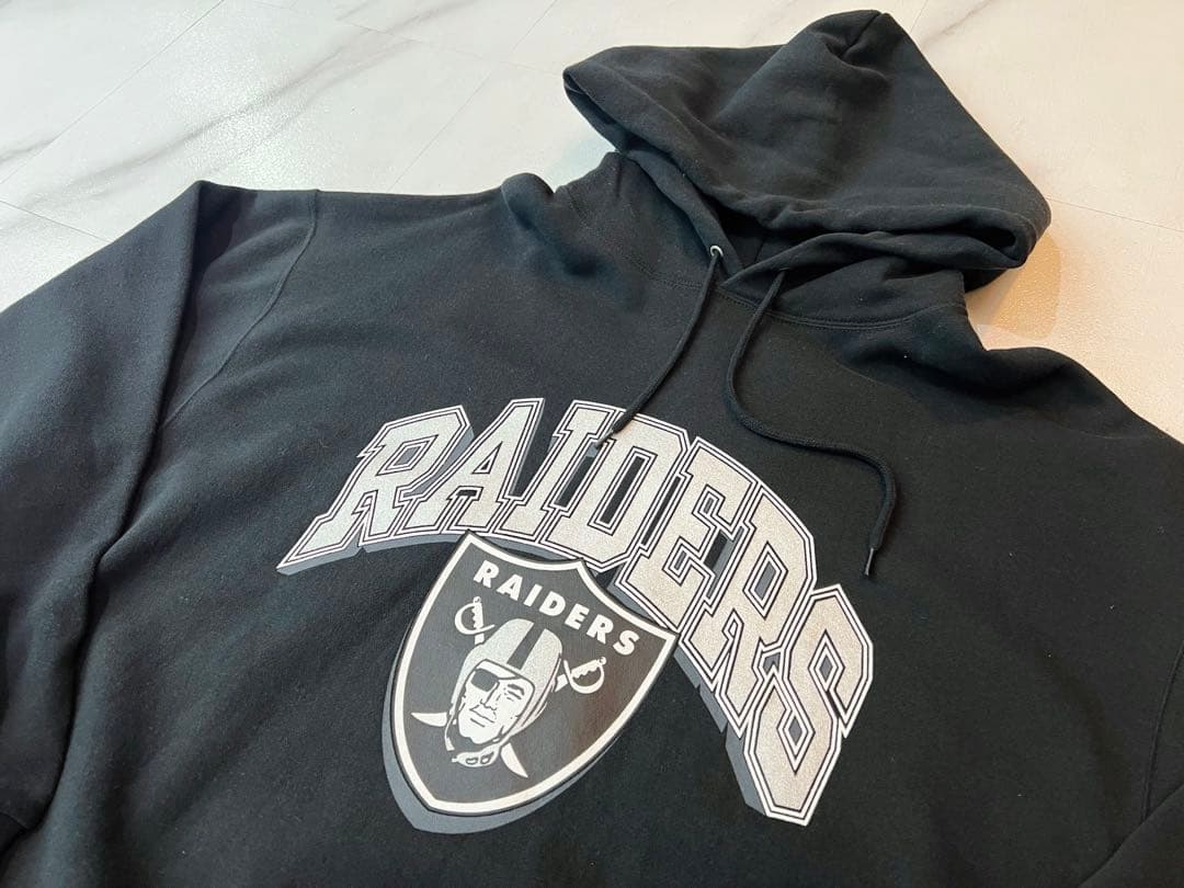 新品NFL RAIDERS コラボRussell ラッセル黒レイダース2XL