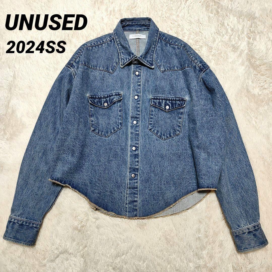 美品✨24SS✨UNUSED 24SS デニムウエスタンジャケット サイズ2
