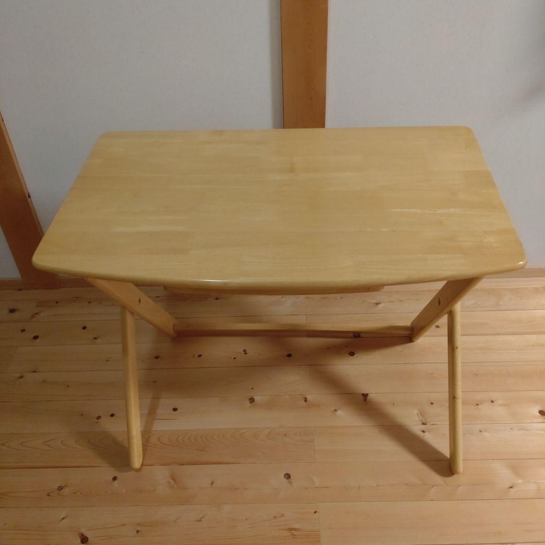 木製　折りたたみ机