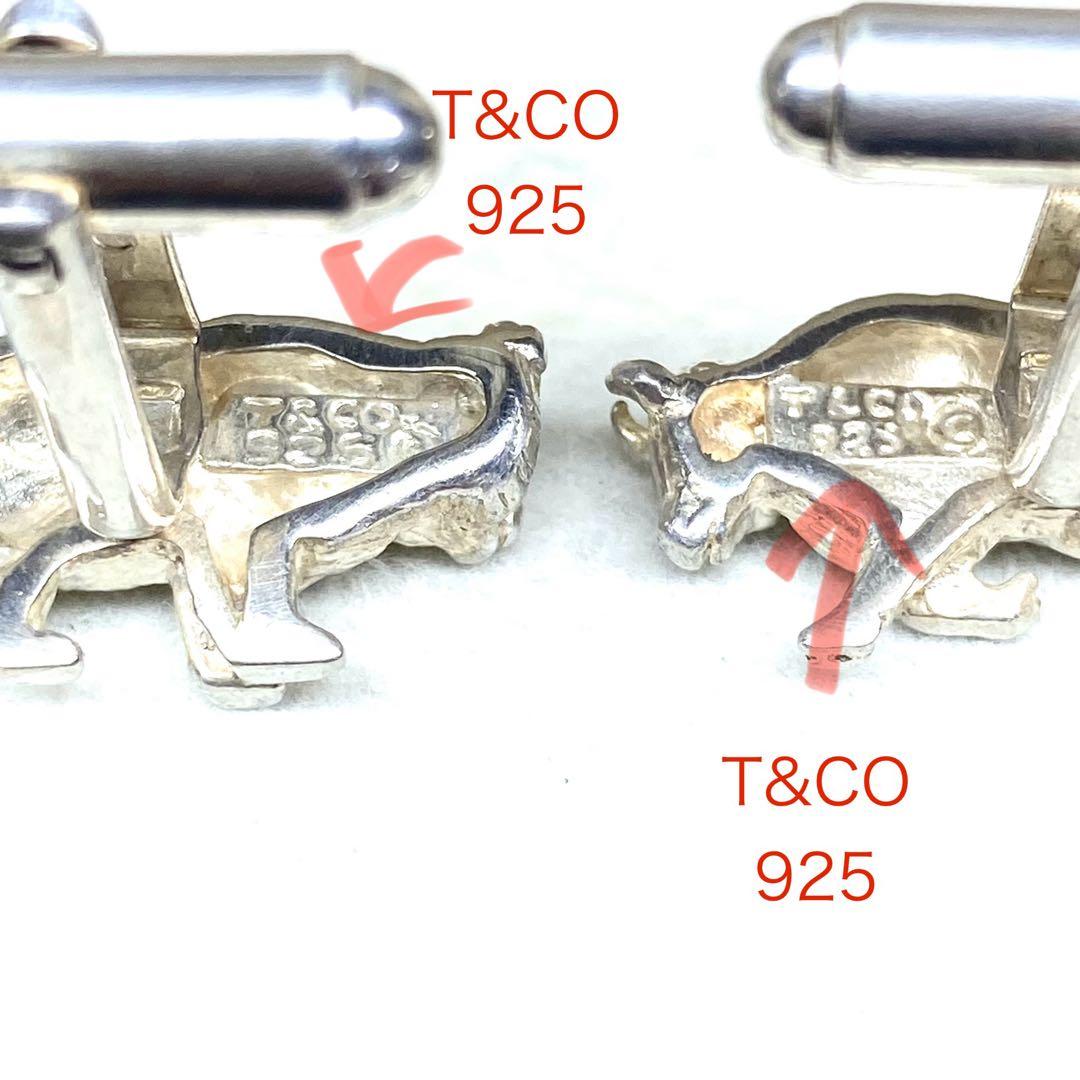 美品☆ティファニー☆TIFFANY☆925☆ヴィンテージ☆牛と熊のカフス