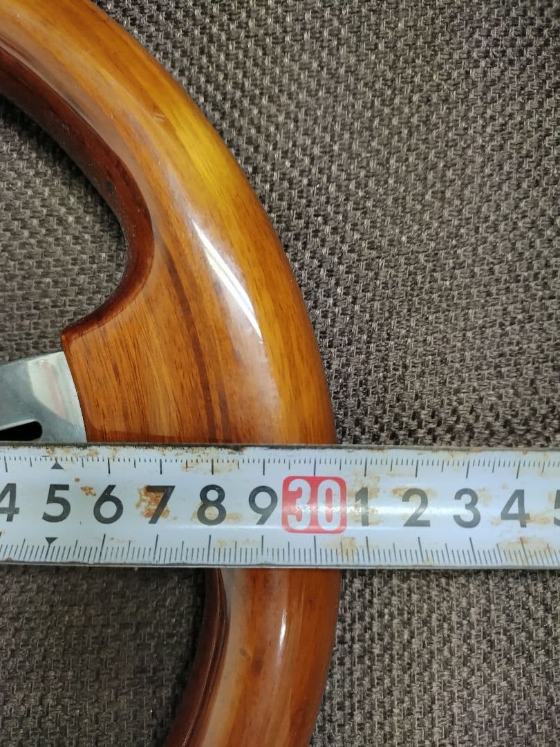 TBW 3スポーク ウッドステアリングホイール　30.5