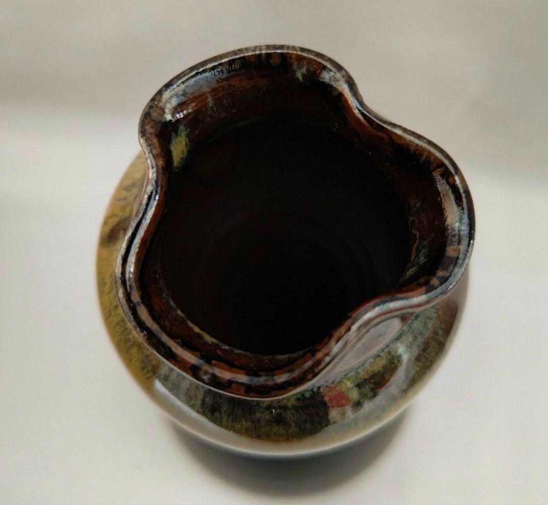 高取花入 鬼丸壁山 茶道具