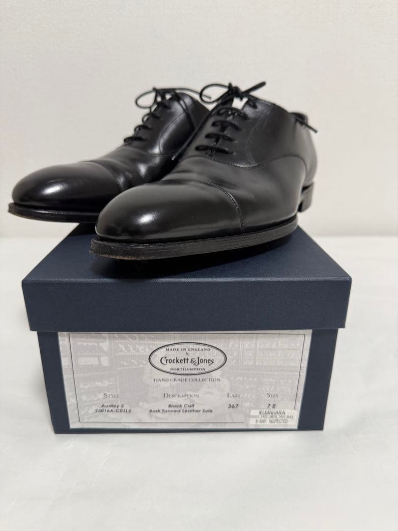 Crockett & Jones Audley ブラックドレスシューズ