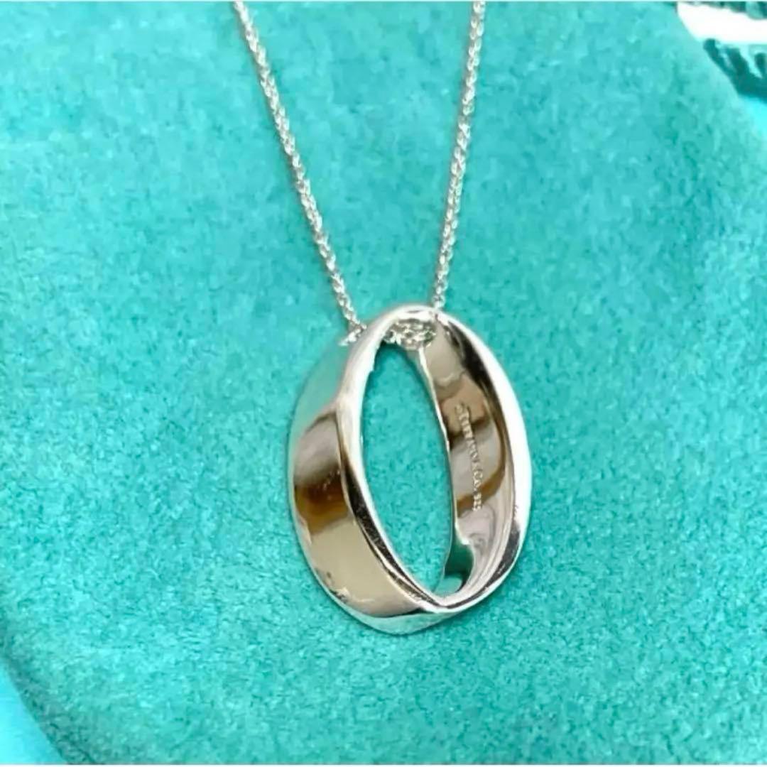 【極美品】ティファニー　オープンサークルネックレス　希少　925