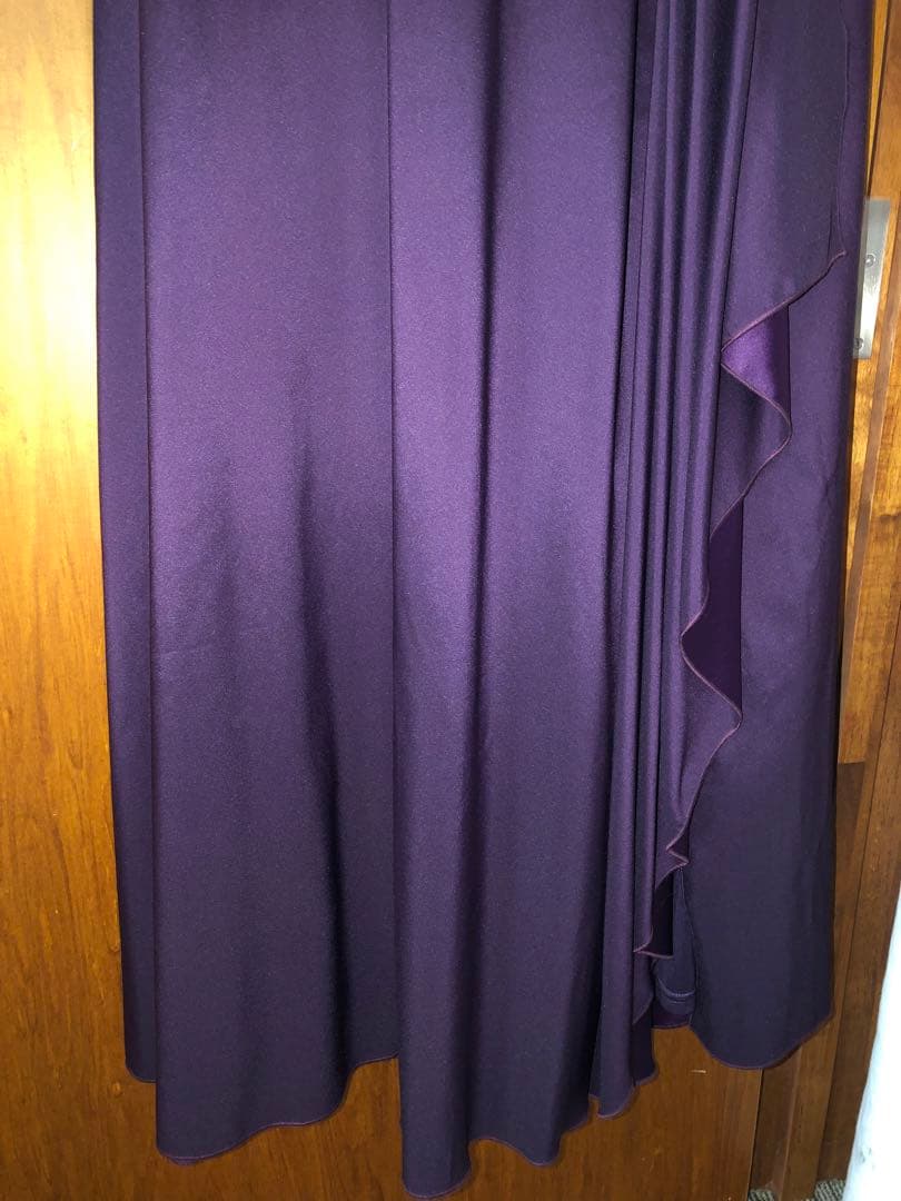 タダシショージ　ドレス　ロング　パープル　美品