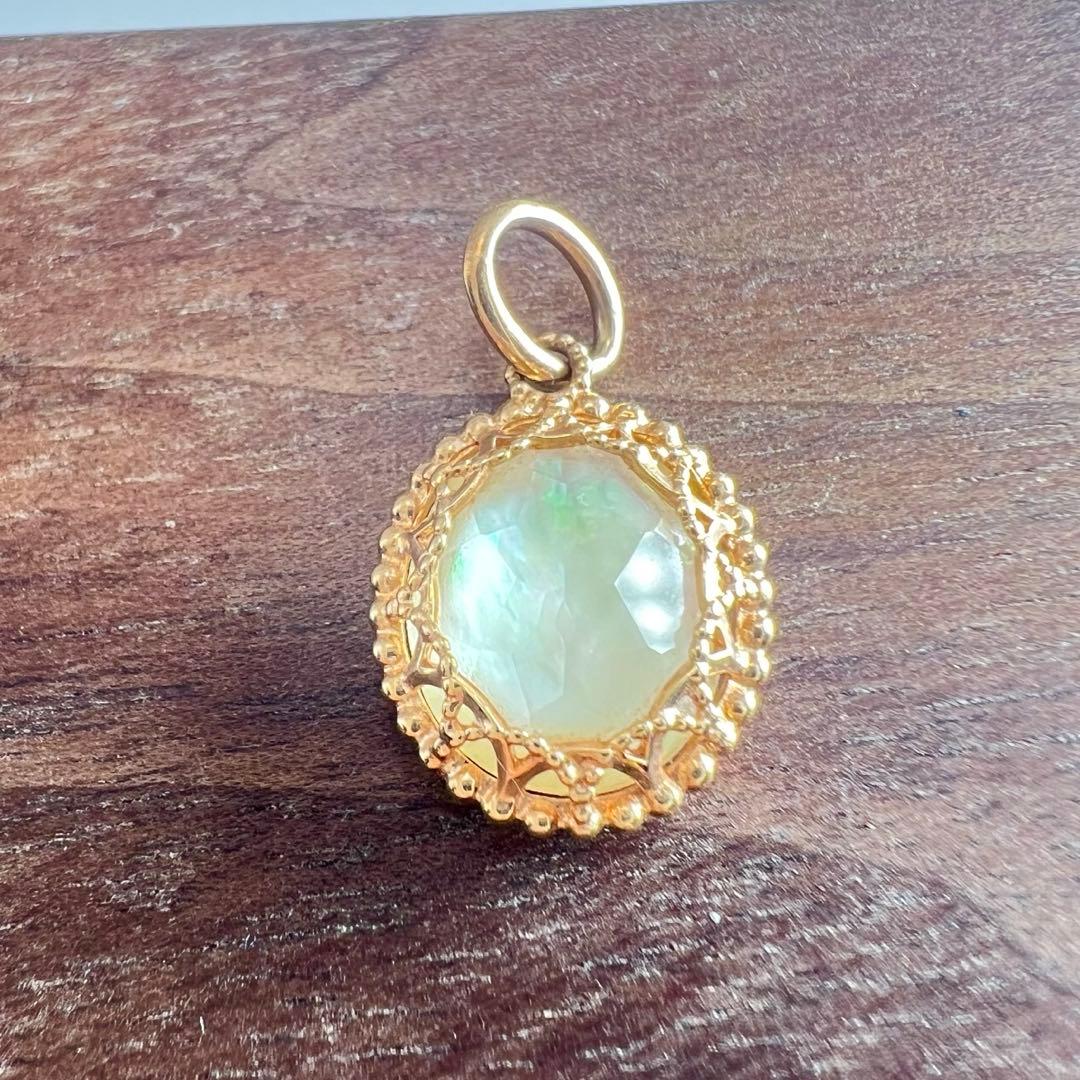 アガット　ネックレスチャーム　クォーツ