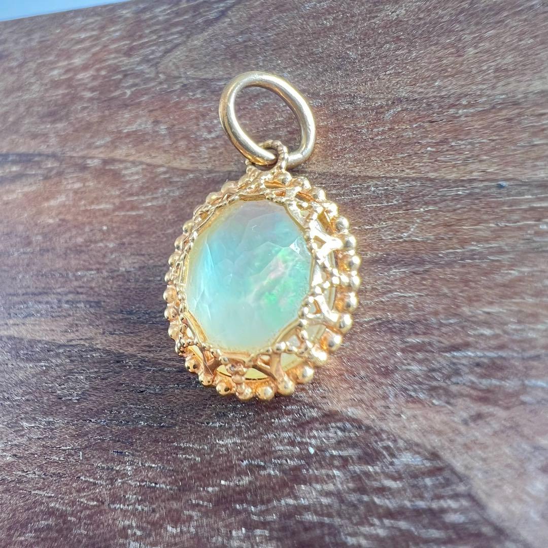 アガット　ネックレスチャーム　クォーツ