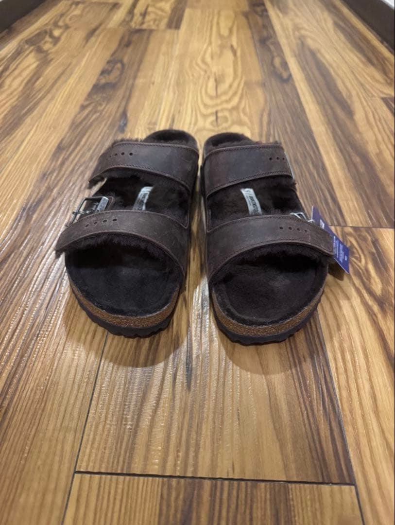 ビルケンシュトック アリゾナ ハバナ ファー サンダル オイルヌバック ボストン