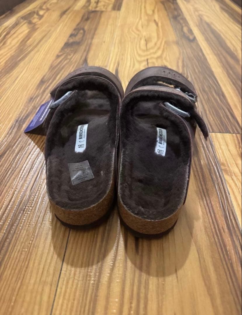 ビルケンシュトック アリゾナ ハバナ ファー サンダル オイルヌバック ボストン