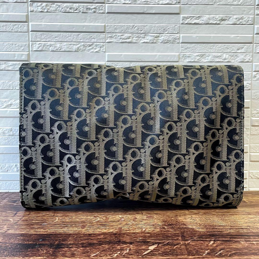 ディオール Dior トロッター クラッチ バッグ ポーチ セカンド ナイロン.