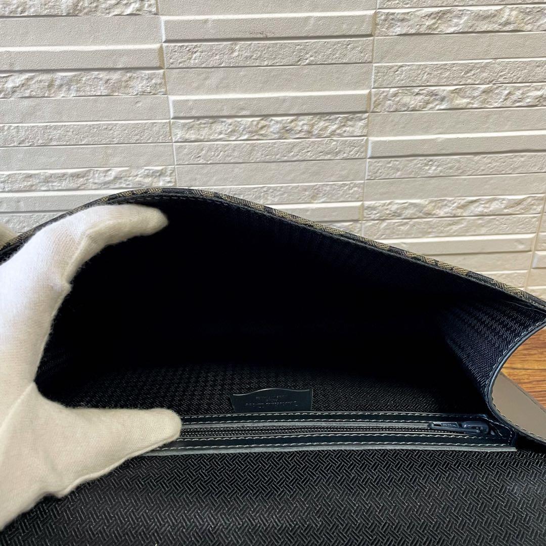 ディオール Dior トロッター クラッチ バッグ ポーチ セカンド ナイロン.