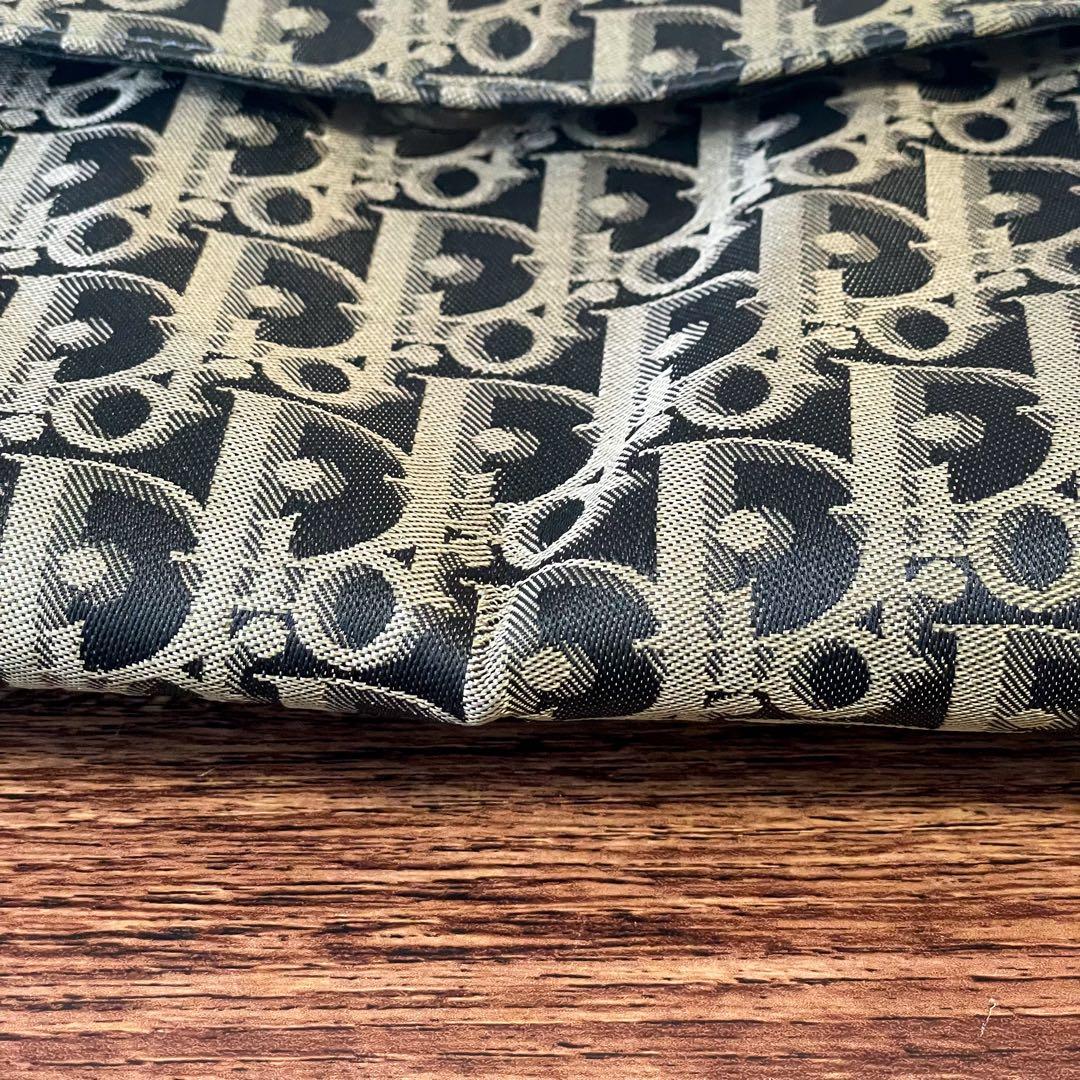 ディオール Dior トロッター クラッチ バッグ ポーチ セカンド ナイロン.
