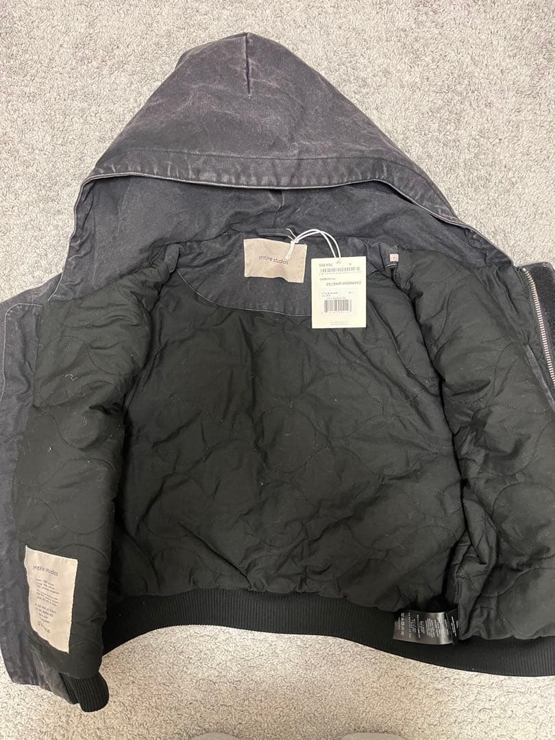 entire studios ブラック W2 ボンバージャケット Sサイズ