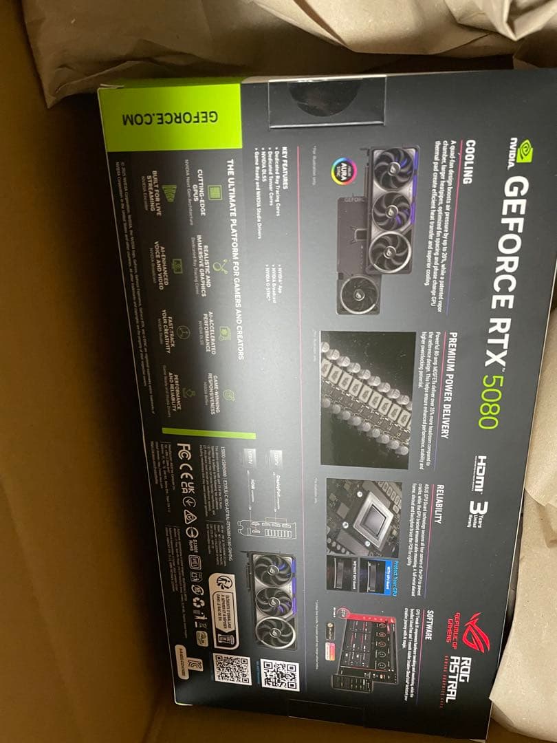 新品未開封 ASUS ROG ASTRAL GEFORCE RTX 5080