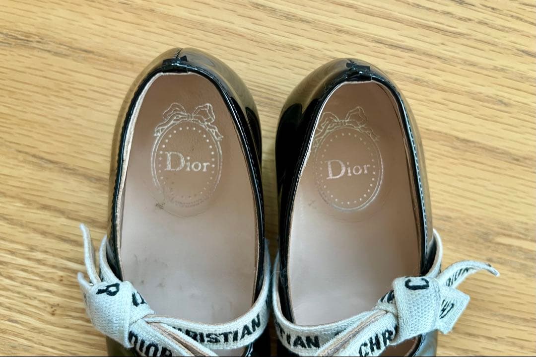 【baby Dior】 バレリーナシューズ 黒 23