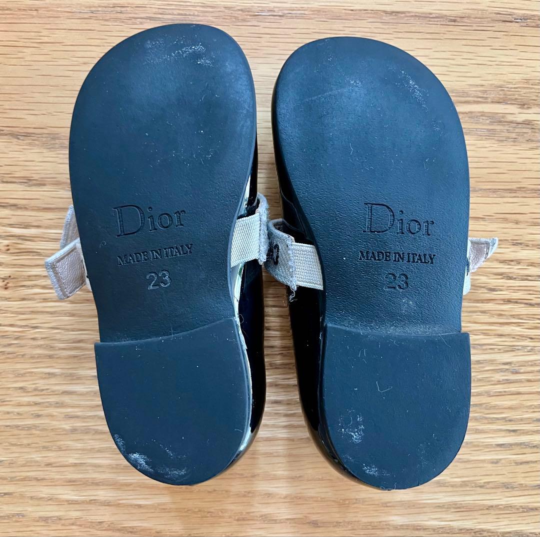 【baby Dior】 バレリーナシューズ 黒 23