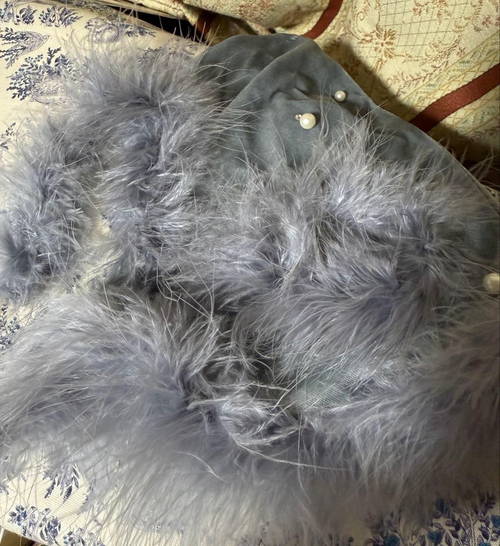 sugar ベロアセットアップフレアミニサンタ ブルー