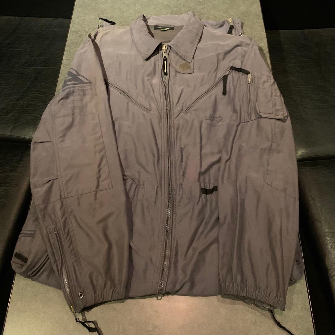 バランスウェアデザイン ツナギ ミリタリー ブルーグレー XL