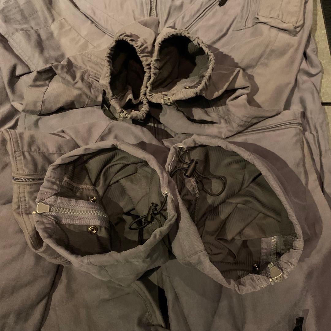 バランスウェアデザイン ツナギ ミリタリー ブルーグレー XL