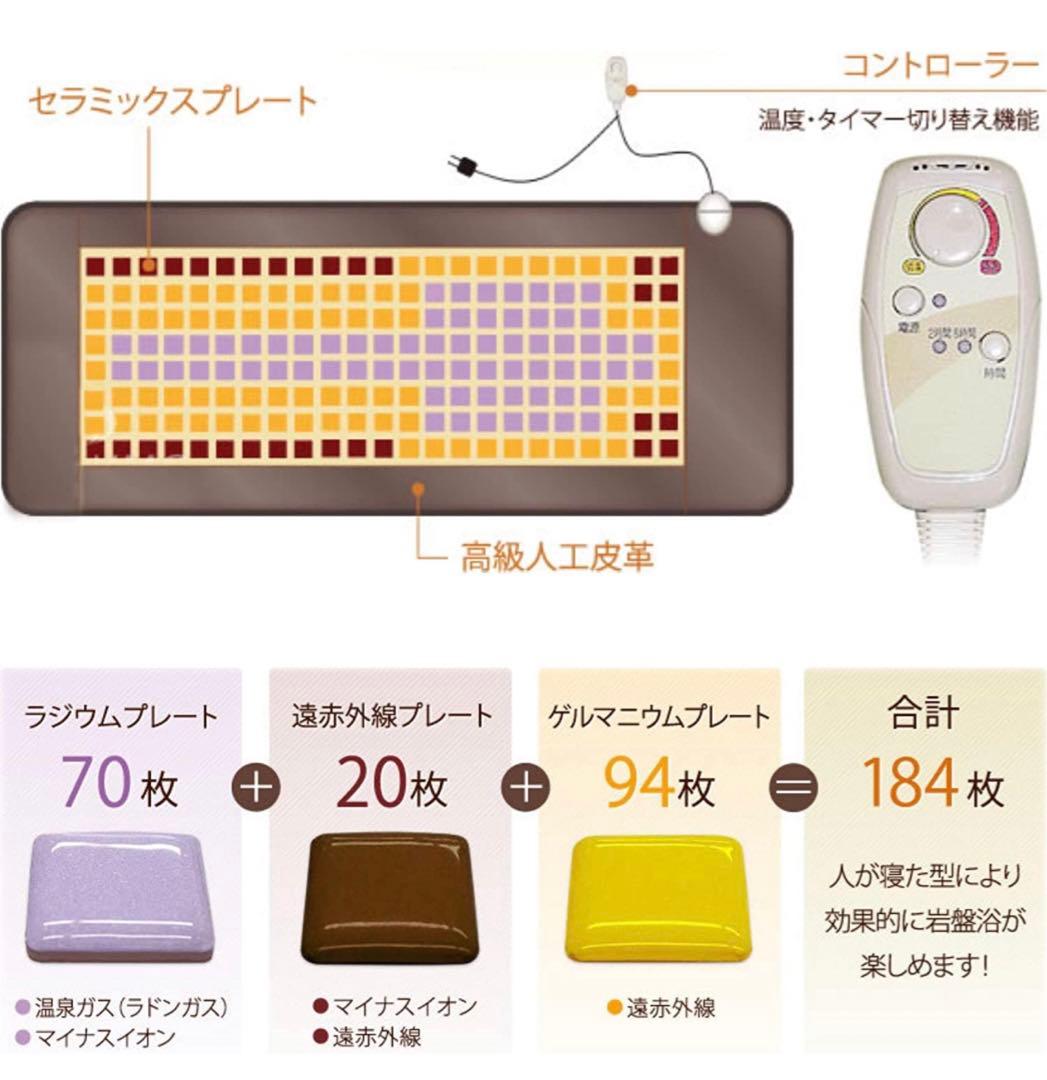 定価20万円　岩盤浴マット セラミック ゲルマニウム ラドン 3種