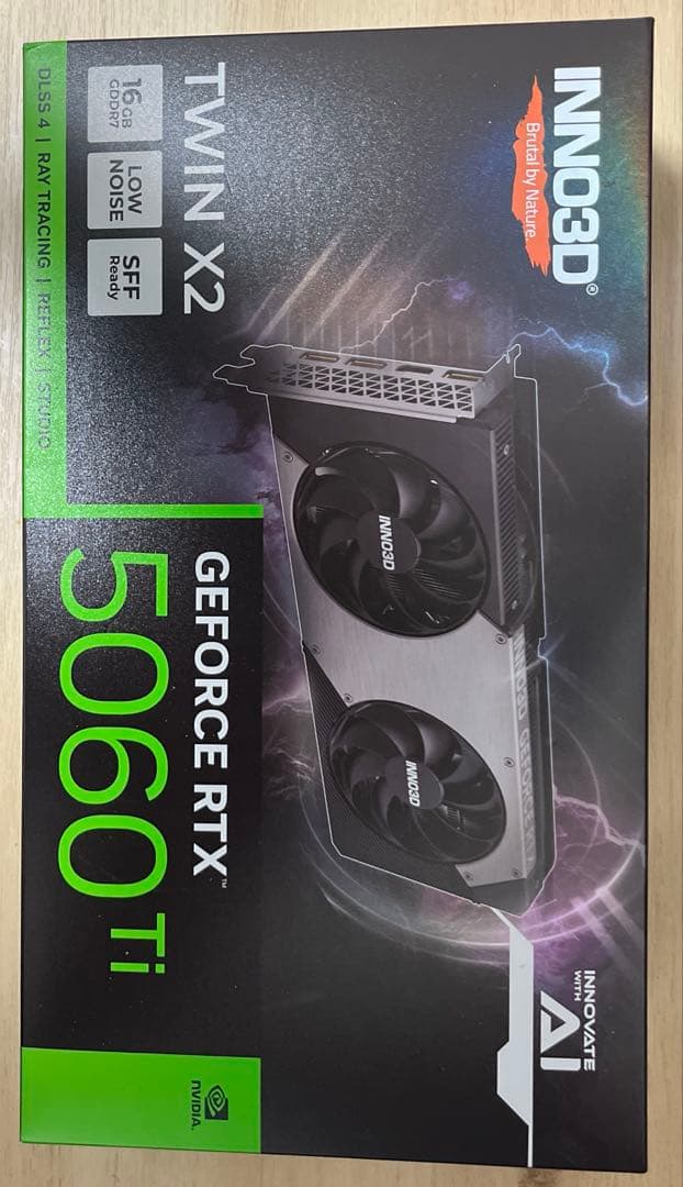 グラフィックボード・グラボ・ビデオカード INNO3D NVIDIA GeForce RTX5060ti 16GB