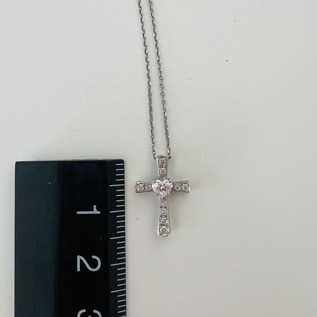 スタージュエリー　ネックレス　クロス　ダイヤモンド　証明書　箱付き