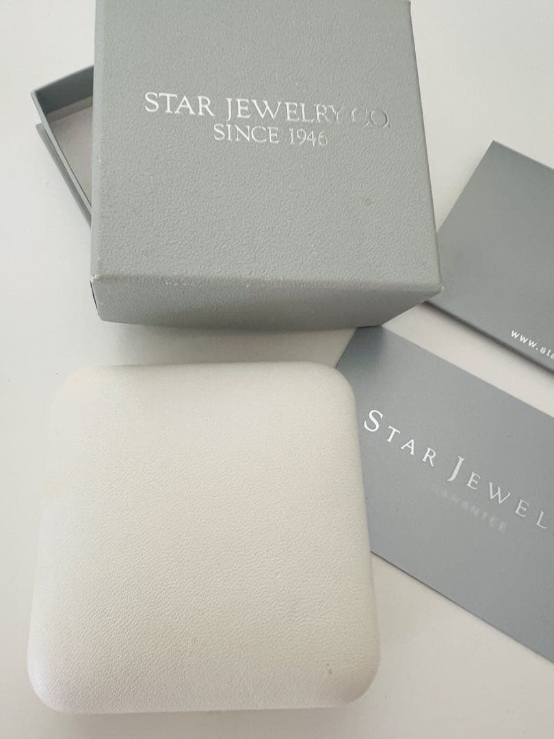 スタージュエリー　ネックレス　クロス　ダイヤモンド　証明書　箱付き