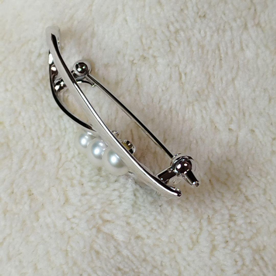 TASAKI タサキ 田崎真珠　パール　レディース　シルバー　ブローチ