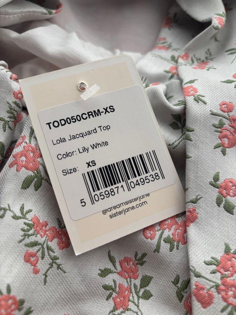 新品タグ付SisterJane Lola Jacquard Topリボントップス