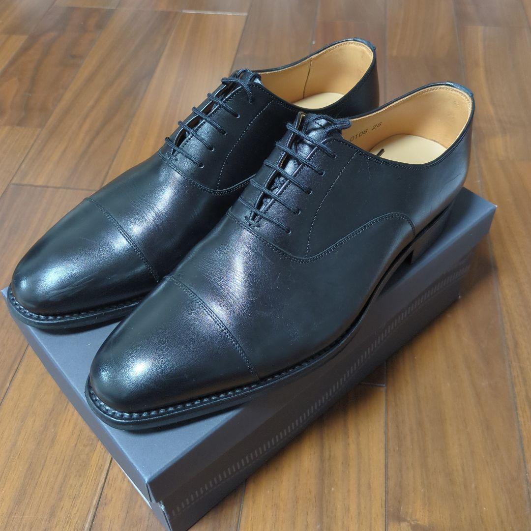 スコッチグレイン EEE 26.0cm 黒 アウトレット品SP0106 中古