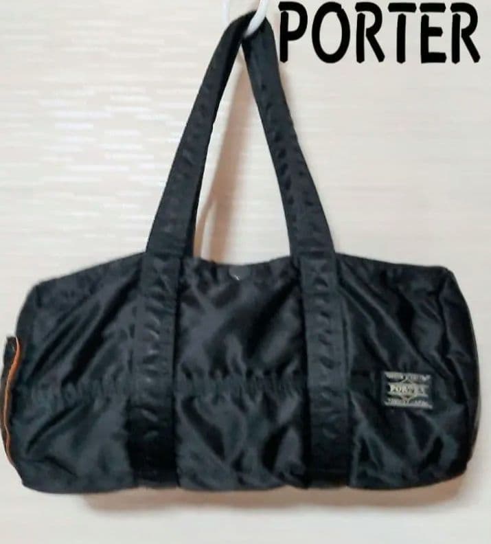 PORTER ブラック タンカーバッグＳサイズ 。缶バッジをお付けします。