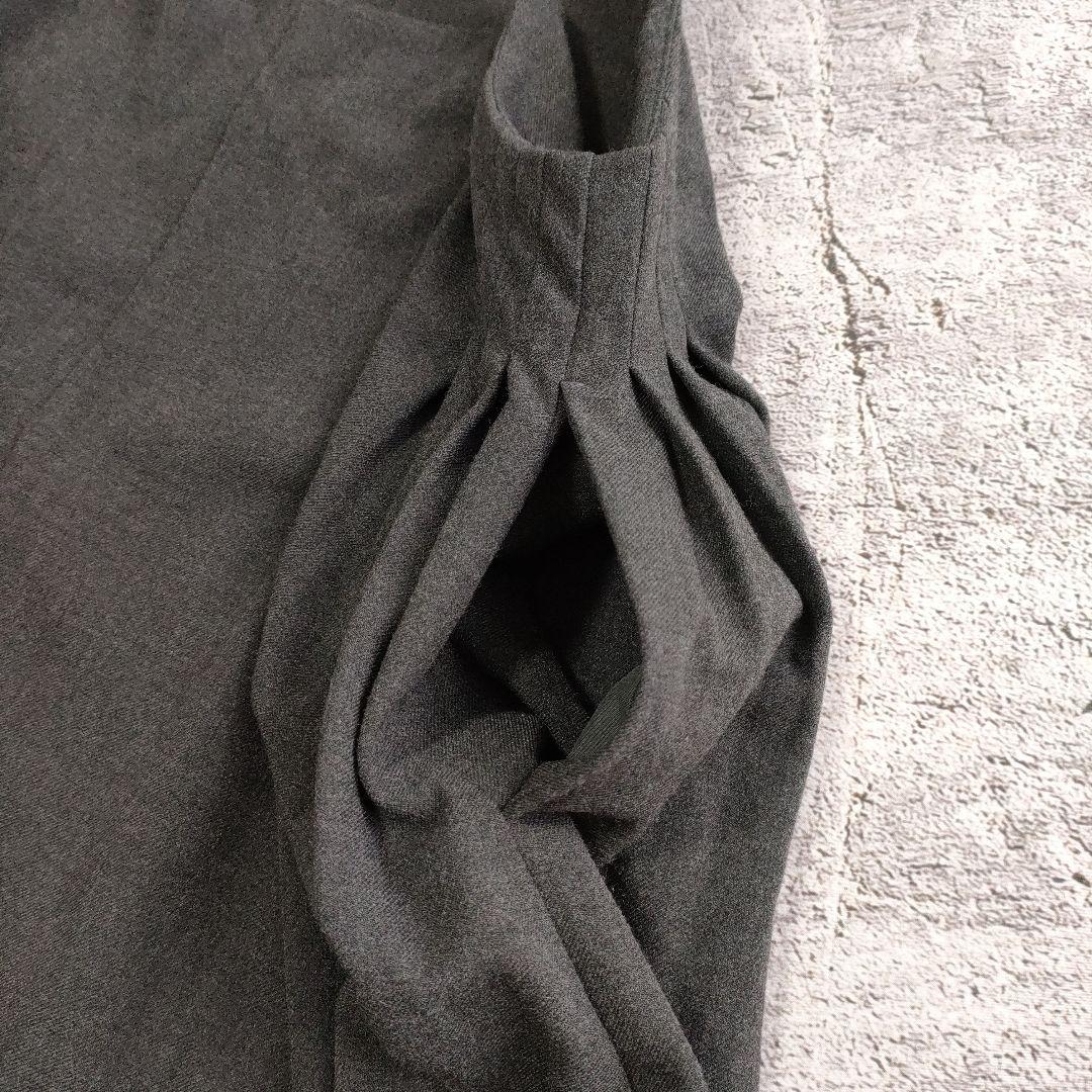 北欧、暮らしの道具店 サイドタックのサロペットスカート チャコール S