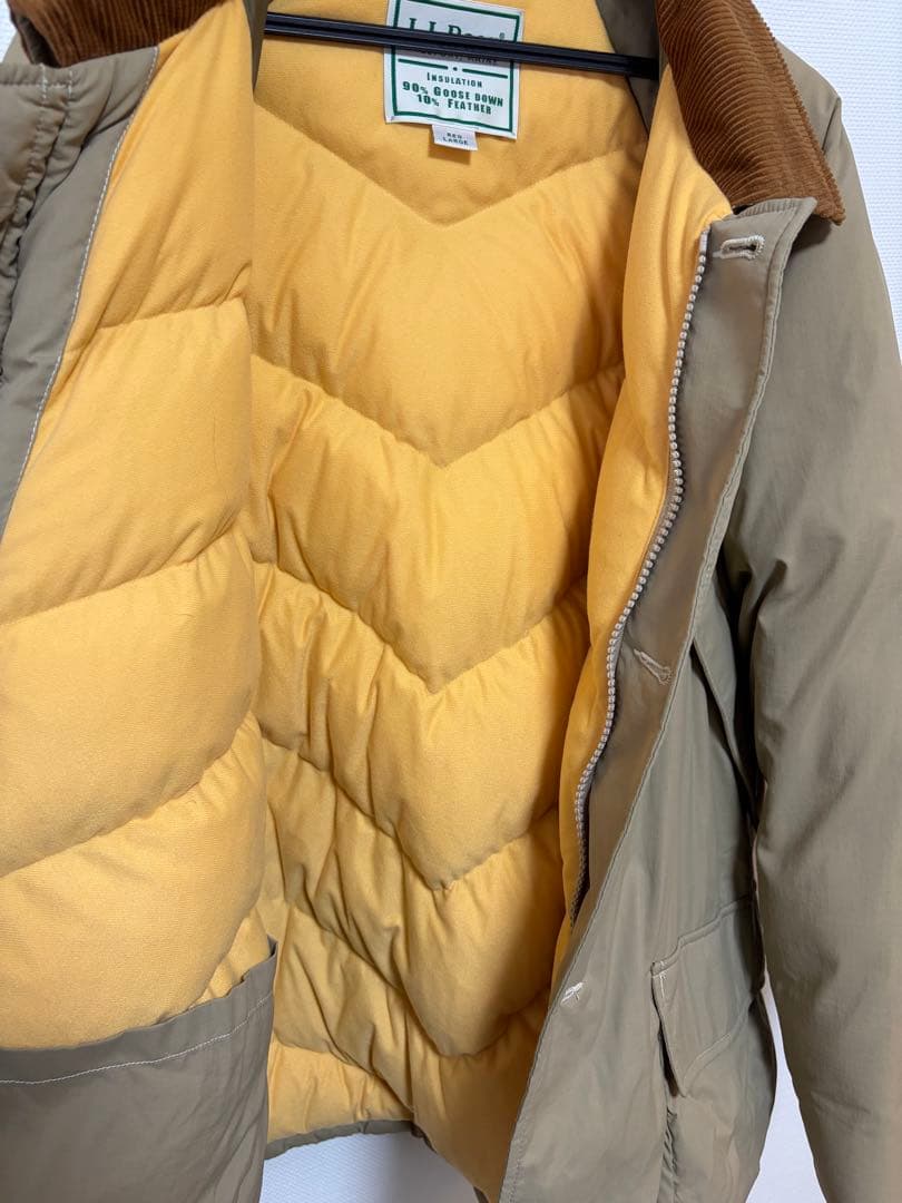 エルエルビーン　ダウンジャケット　ベージュ