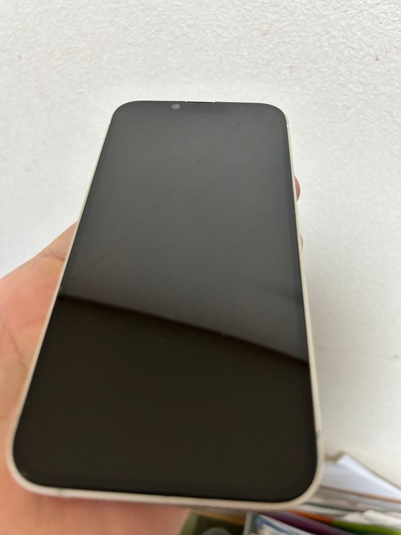 Apple iPhone 14 スターライト 128GB 画面割れ　ジャンク