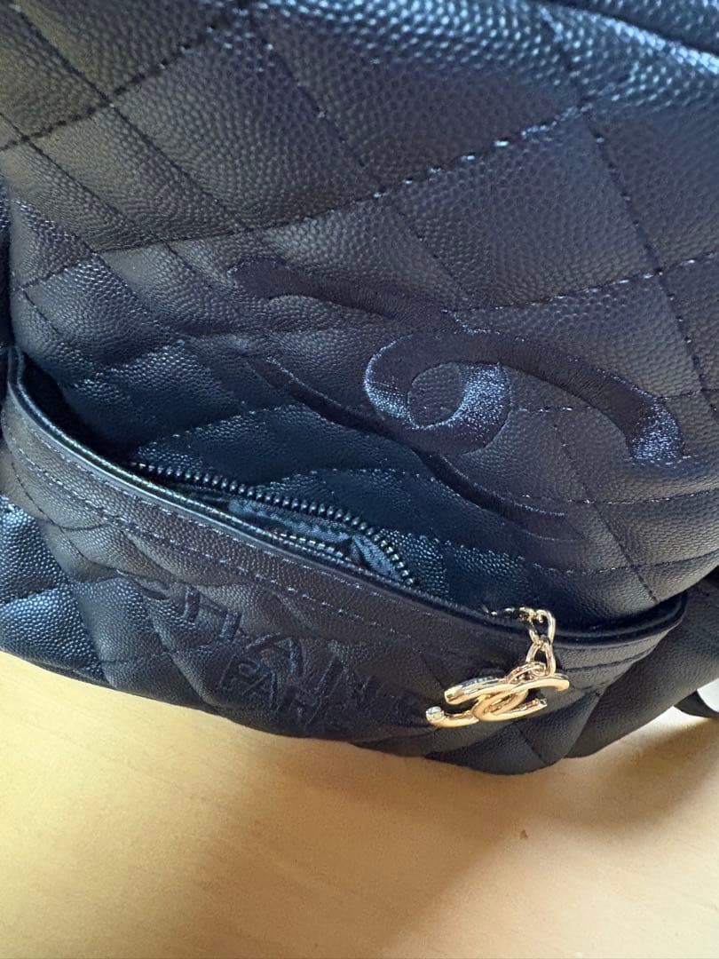 CHANEL シャネル リュック バッグ パック ブラック ノベルティ