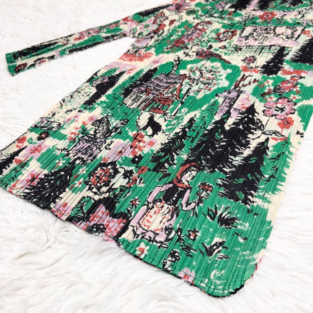 希少　プリーツプリーズ　赤ずきんちゃん　七分袖　マルチカラー　サイズ3