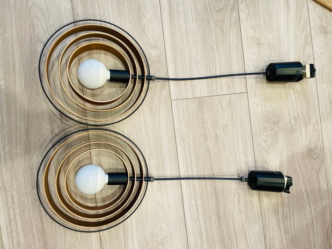 ケユカ　電球付 ペンダントライト ペーンランタ　インターフォルム ブラウン 2個