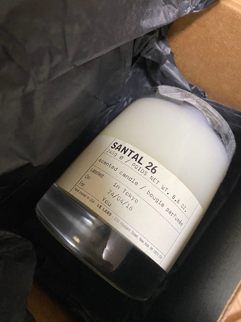【新品未使用】LE LABO SANTAL 26 キャンドル 245g