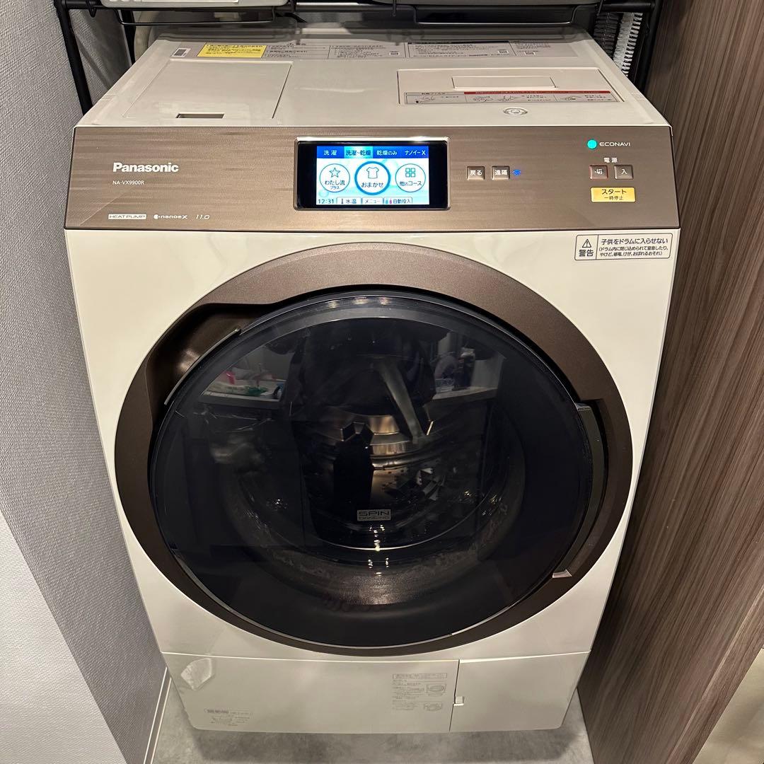 Panasonic 乾燥機能付きドラム式洗濯機 NA-VX9900R-N
