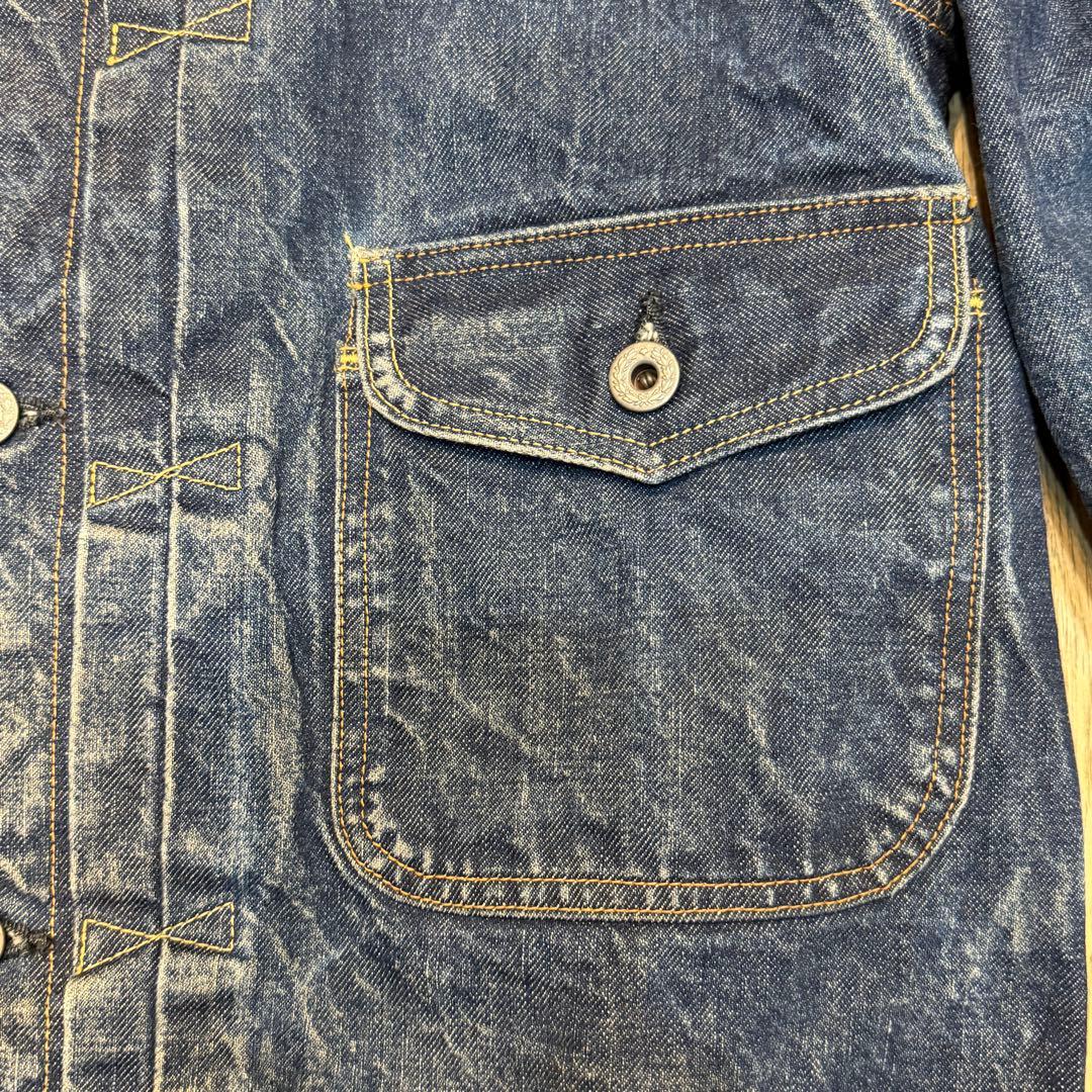 TOPAZ デニムジャケット インディゴ　大戦モデル　Gジャン　ヴィンテージ