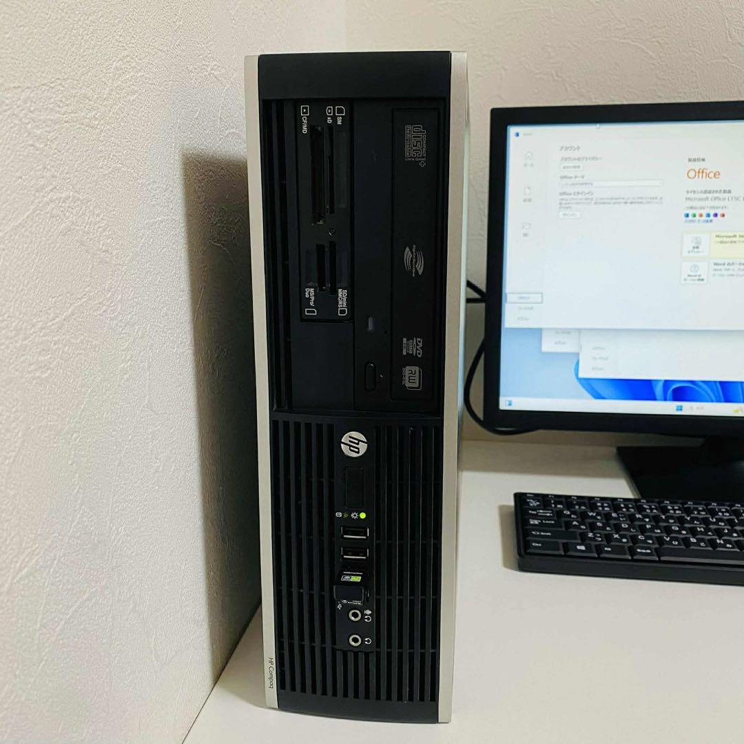 Y21 HPデスクトップSSDメモリ8G高速 Windows11オフィス付き