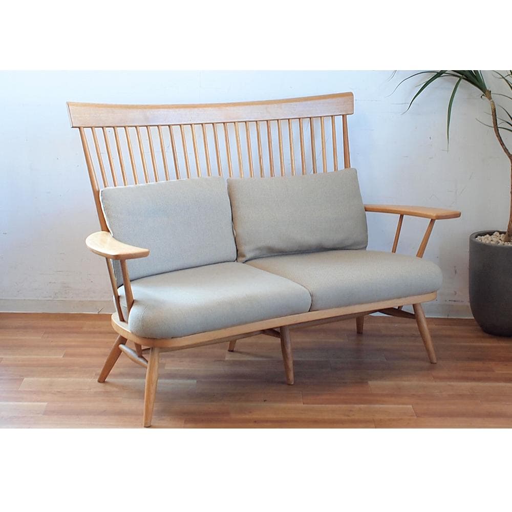 柏木工/KASHIWA 2人掛けソファ ウィンザースタイル ハイバック