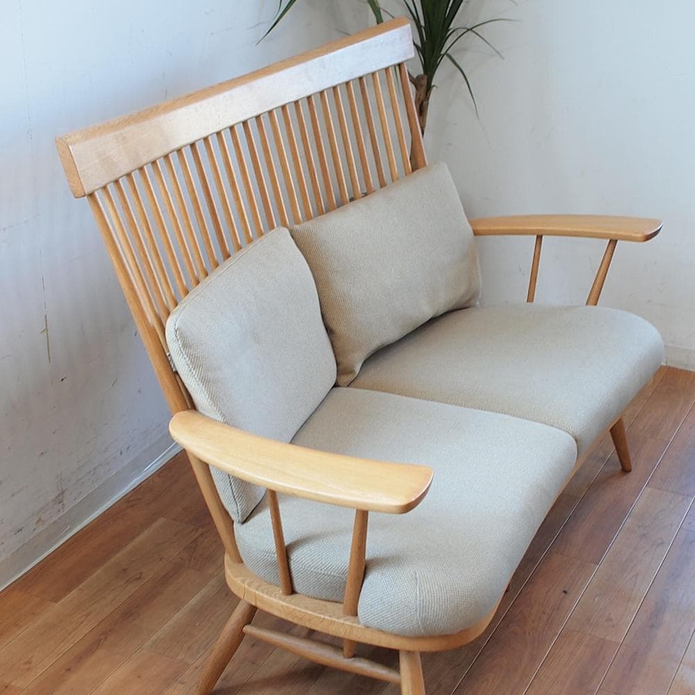 柏木工/KASHIWA 2人掛けソファ ウィンザースタイル ハイバック